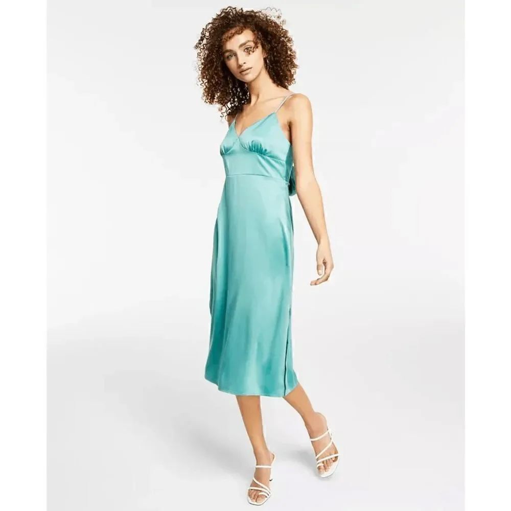 HIPPIE ROSE Juniors' V-Neck Spaghetti-Strap Midi Dress Size XL